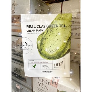 1 gói mặt nạ trà xanh thảo dược Uni Beautiful