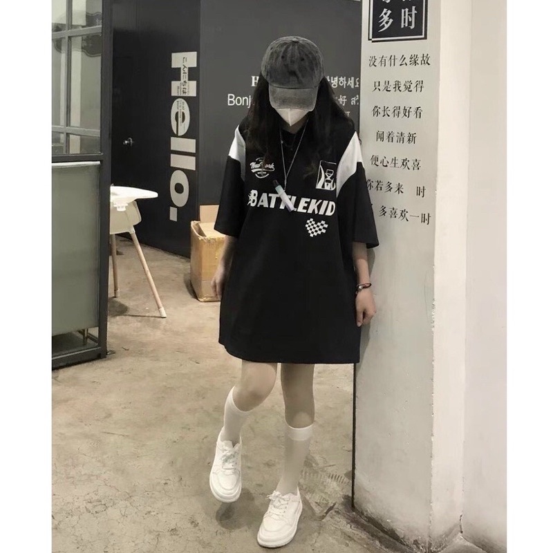 Áo thun Polo BATTLEKID form rộng unisex nam nữ - áo polo oversize có cổ local brand