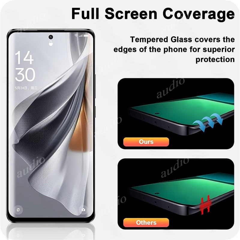 Ốp Điện Thoại Kính Cường Lực 3D Oppo Reno 10 11 Pro 5G 10Pro Plus 2023 Reno11 10 9 8 7 6 Pro Pro + Lite 8T 8Z 7Z 6Z 4G