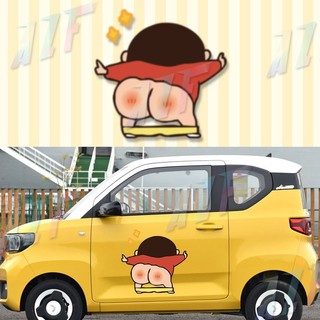 Crayon Shin Chan Dán Họa Tiết Hoạt Hình Dễ Thương Cho Ô Tô / Xe Máy / Xe Đạp Điện Trang Trí