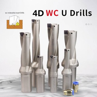  1 Máy Tính 4D WC Series Mũi Khoan Kim Loại Mũi Khoan Inser Khoan 14mm-30mm Độ Sâu Có Thể Lập Chỉ Mục Máy Khoan U Máy Tiện CNC 