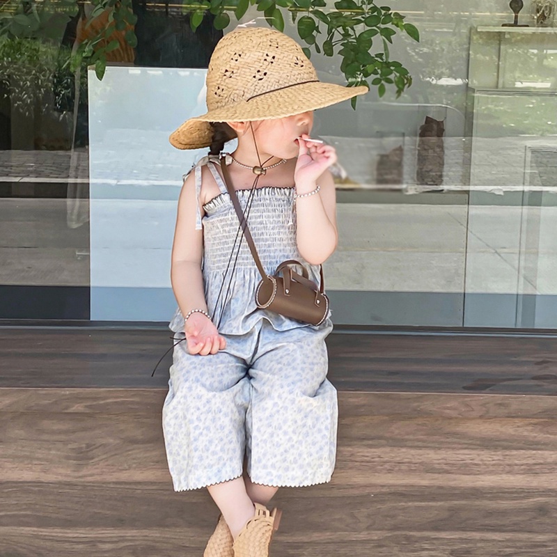 Túi trẻ em phong cách mới thời trang túi xách retro thời trang cô gái đơn giản túi messenger trẻ em ví tiền xu bằng da