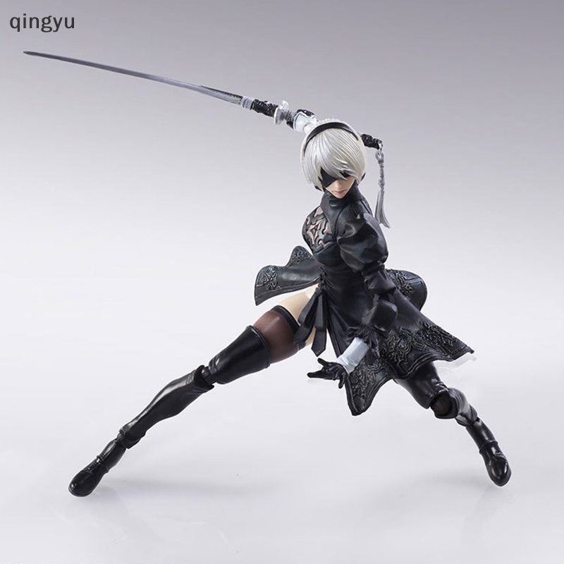 Mới 14cm nier automata yorha no. 2 loại b 2b fighg hành động hình đồ chơi pvc quà tặng tốt
