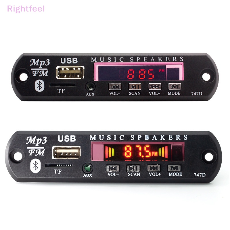 Rightfeel bluetooth 5.0 máy nghe nhạc mp3 bảng giải mã đài fm usb 3.5 mm aux module bộ thu bluetooth trên ô tô bộ khuếch đại âm thanh bảng mạch mới