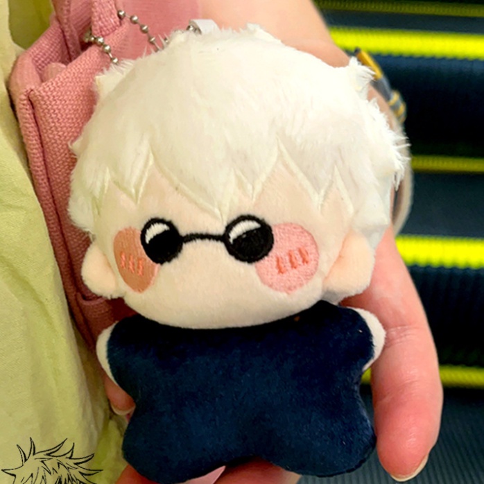 Star3 jujutsu kaisen gojo satoru búp bê sang trọng quà tặng cho bé gái túi trẻ em mặt dây chuyền đồ chơi nhồi bông cho trẻ em búp bê móc khóa