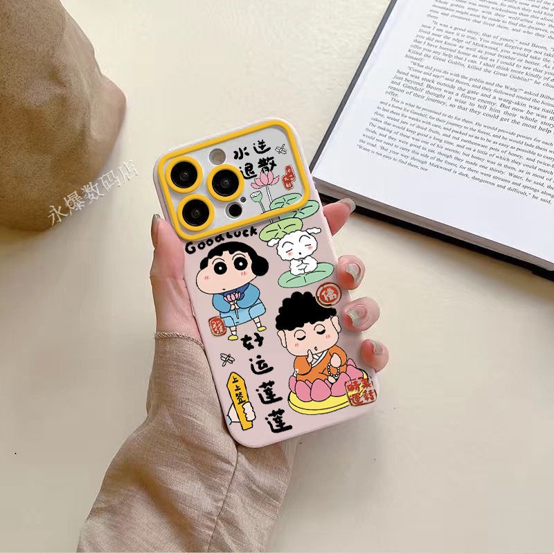 Ốp Điện Thoại Mềm In Hình shin chan Cho Iphone 14promax 13Pro12 / 11 7p