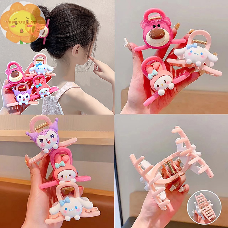 SANRIO Vastji Kẹp Tóc Hình Cá Mập kuromi my melody cinnamoroll Đáng Yêu Cho Bé vn