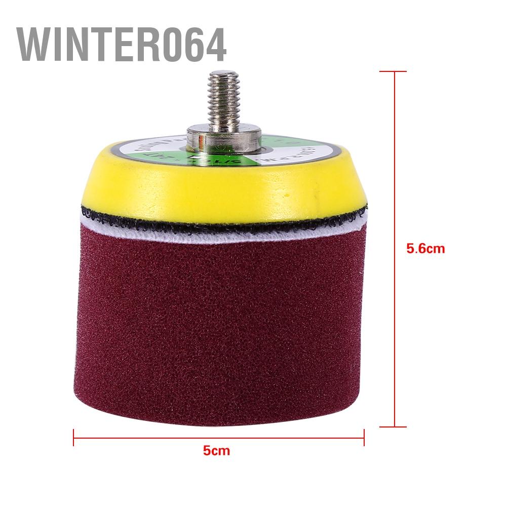 16 cái 2" Bọt Biển Đánh Bóng Phẳng Buff Pad Đặt Cho Air Sander Máy Xe Chủ Đề M6X1 Winter064