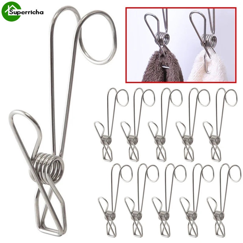 Kẹp Treo Ảnh Bằng Thép Không Gỉ Đa Năng Tiện Dụng Cho Nhà Bếp / Phòng Tắm