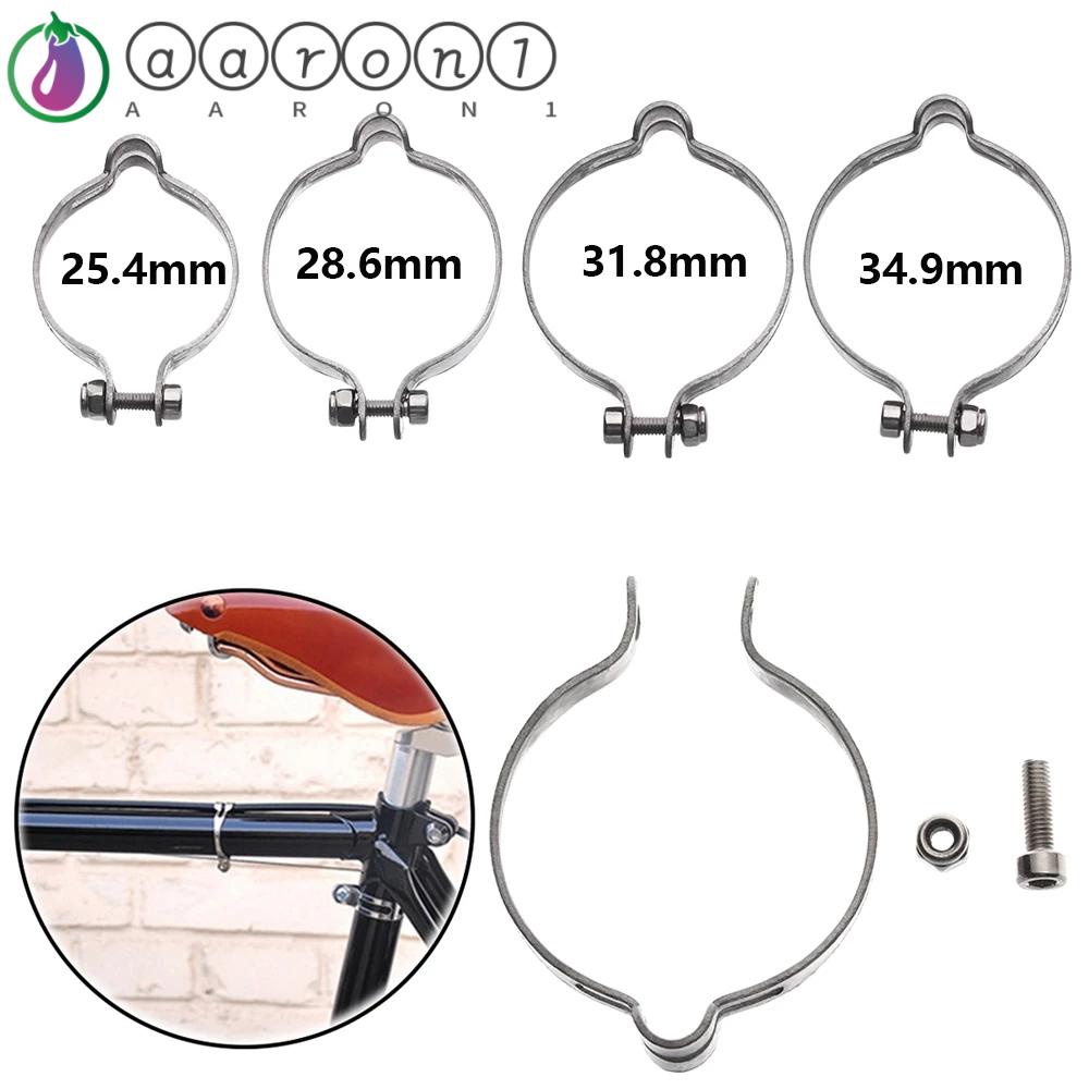 Aaron1 Kẹp Cố Định Dây Phanh Xe Đạp Bằng Thép Không Gỉ 25.4 / 28.6 / 31.8 / 34.9mm