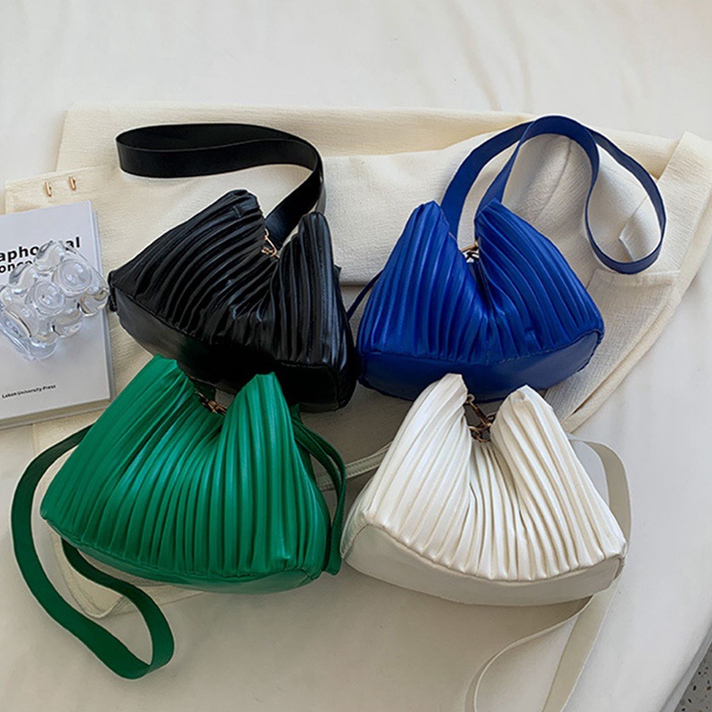 Túi Đeo Chéo Da PU Họa Tiết Sọc Thời Trang Cho Nữ