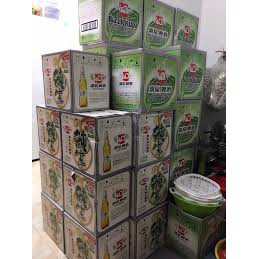 Thùng 12 chai bia LIQUAN xanh---------quyh hoa shop------