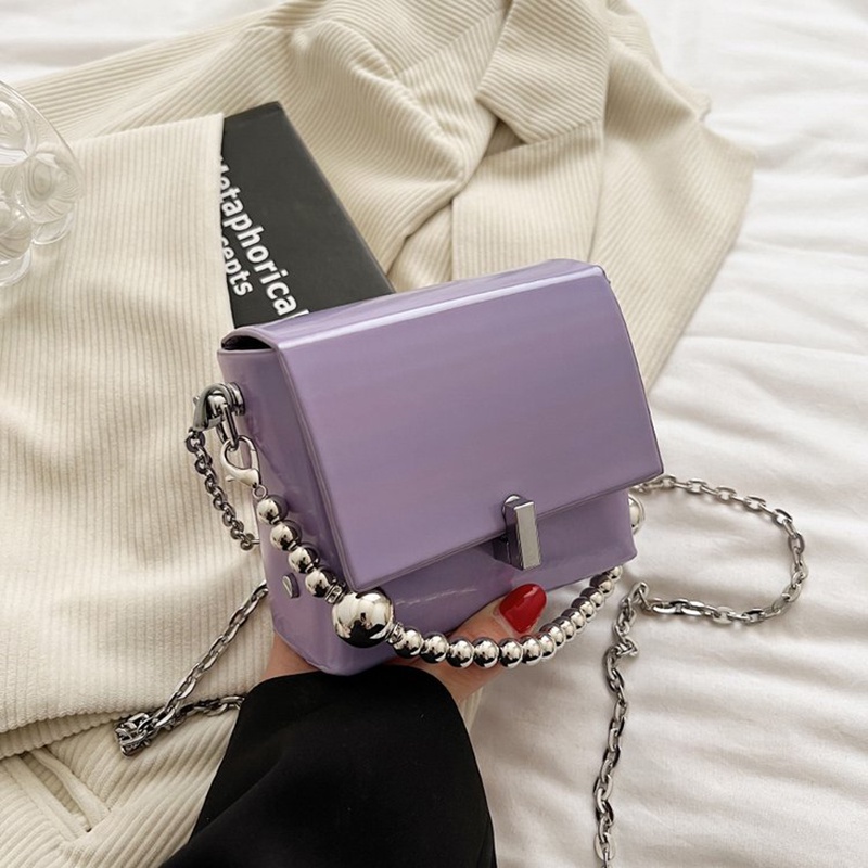 Túi Đeo Vai Hình Vuông mini Đính Ngọc Trai Thời Trang Dễ Phối Đồ Cho Nữ