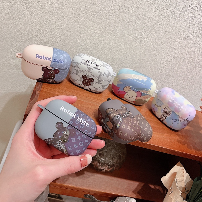 Vỏ Bảo Vệ Hộp Sạc Tai Nghe Không Dây Chống Rơi Hình Gấu Violent Cho Sony Linkbuds S