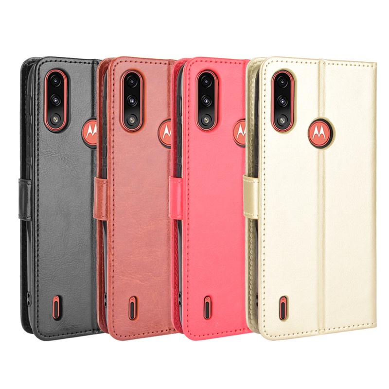 Bao Da Điện Thoại Dạng Ví Nắp Lật Chống Sốc Chống Thất Lạc Cho Moto E7 Power Moto E7 Power / E7i Power