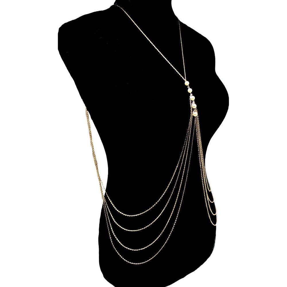 Dây Xích Đeo Cơ Thể Nhiều Tầng Bằng Hợp Kim Phong Cách Bohemian Thời Trang Đi Biển