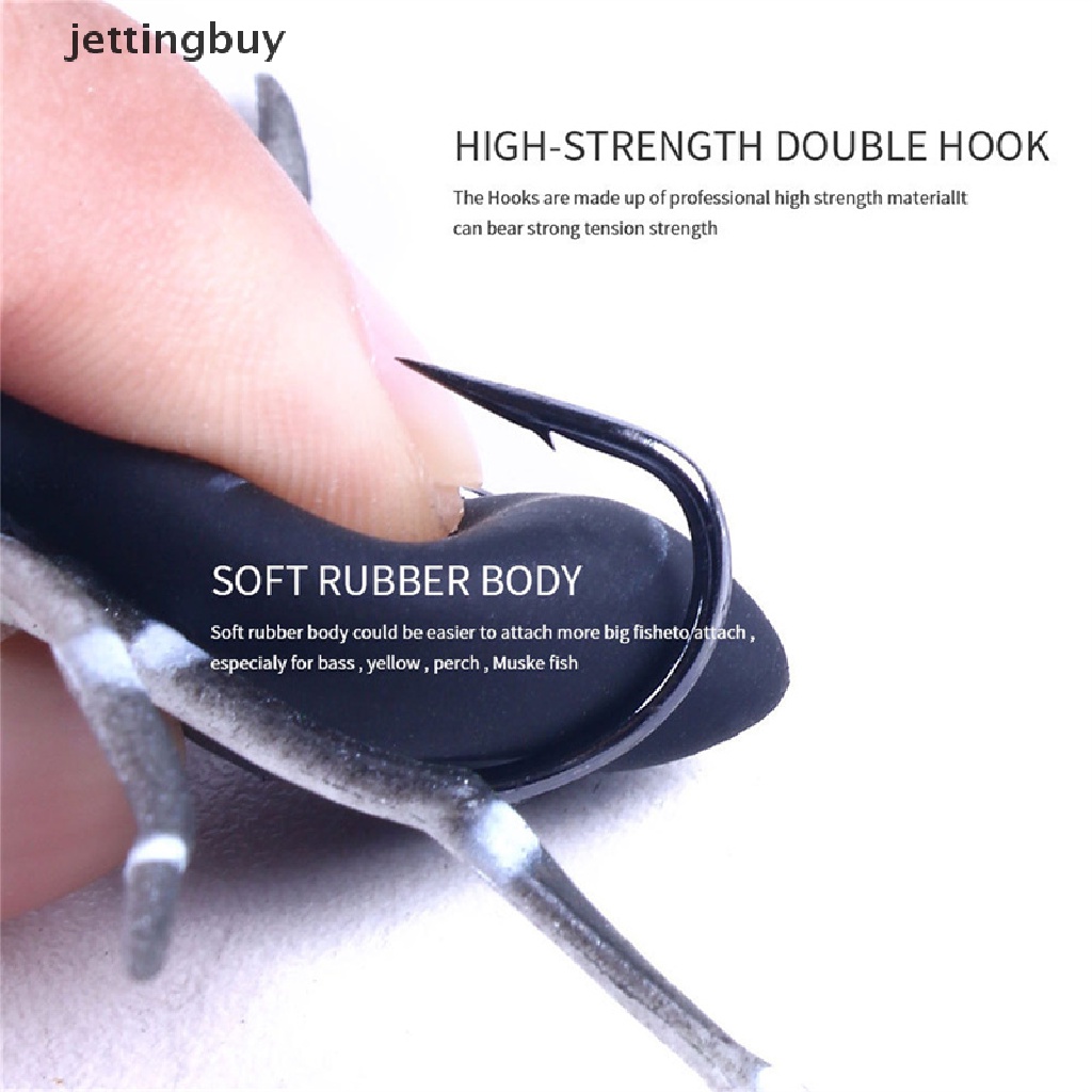 Mồi Câu Cá Giả Bằng Silicon Mềm Hình Nhện Không Cỏ Dại