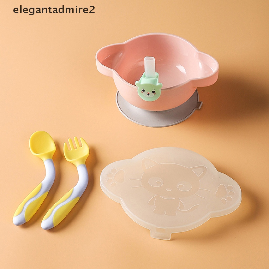 Bộ 1 / 4 Tô Ăn Dặm Bằng Silicone Chống Trượt Cho Bé