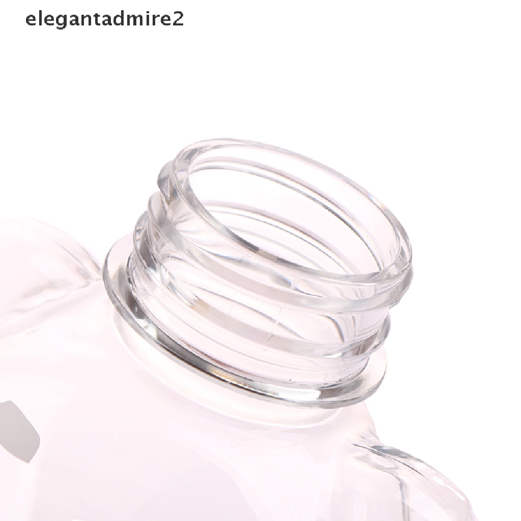 1 Bình Nước Ép 500ml Bằng Nhựa Dày Trong Suốt In Hình Gấu Violent Dễ Thương