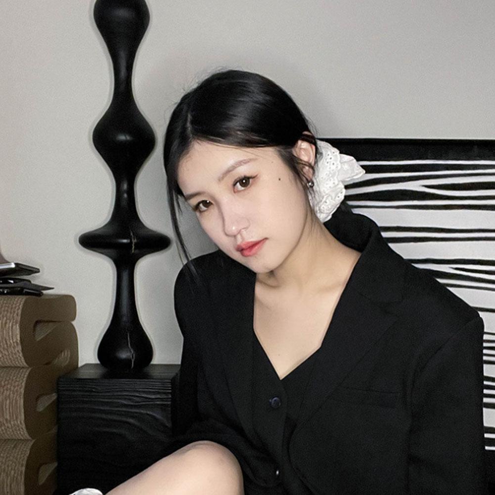 Dây Buộc Tóc Ren Trắng Ngọt Ngào Thời Trang