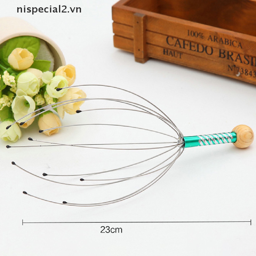 Dụng Cụ Mát Xa Chăm Sóc Da Cổ Hình Đầu Bạch Tuộc Giúp Giảm Căng Thẳng