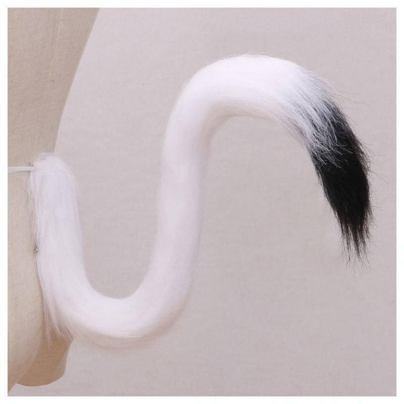 Long Hair Cat Tail Cute Cosplay Anime Cat Ear Maid Laurie Lolita Cute Accessories Cat Tail Can be Concave Shaped Multi Color Optional Cos Accessories Props