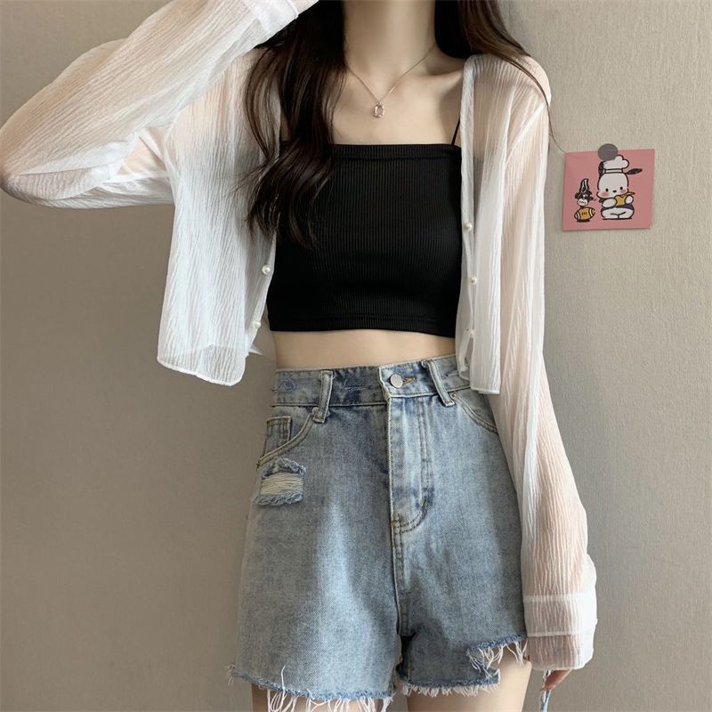 Áo Khoác Cardigan Dệt Kim Chống Nắng Mỏng Thời Trang Mùa Hè 2023 Phong Cách Mới Cho Nữ 0759