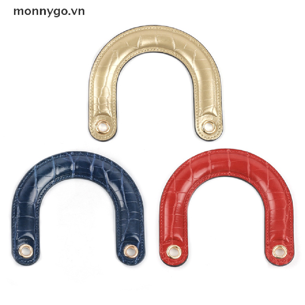 Monnygo Ví Cầm Tay Bằng Da PU Hình Bán Nguyệt Màu Trơn Thay Thế Cho Nữ