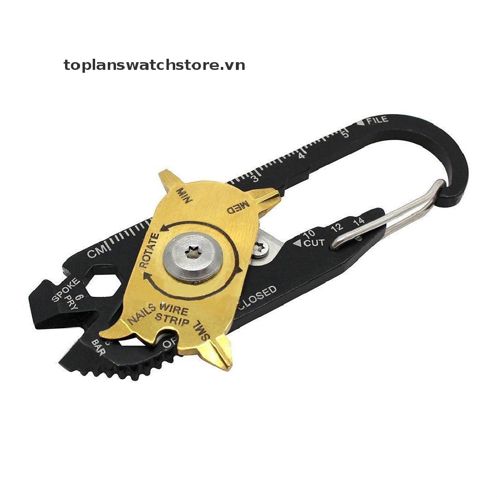 Móc Khóa Kiêm Dụng Cụ Mở Nắp Chai Đa Năng 20 Trong 1