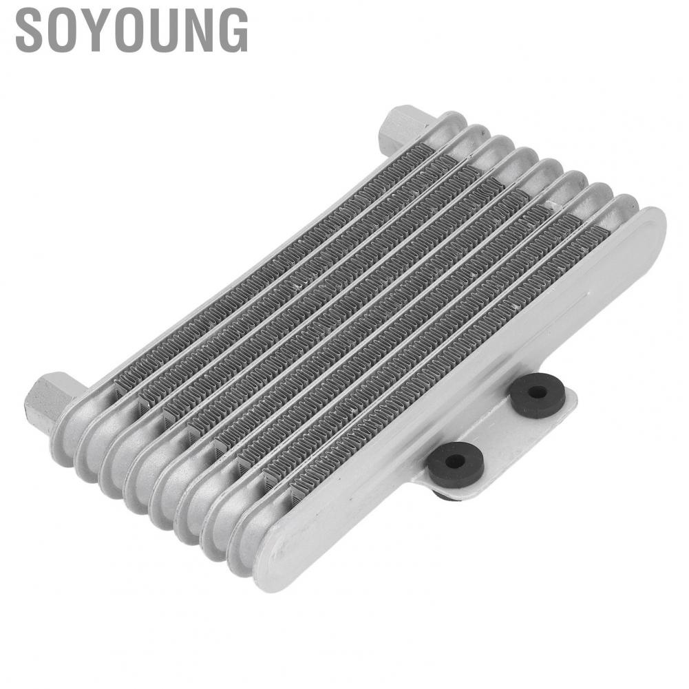 Soyoung Motorcycle Oil Radiator  Strong Power High Strength Rapid Cooling Engine Cooler for 2 Stroke Off Road Motorbike