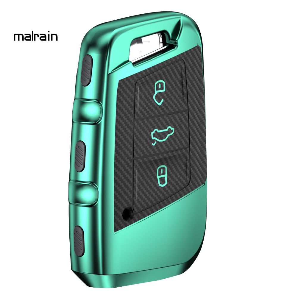 Vỏ TPU Sợi Carbon Bảo Vệ Chìa Khóa Xe Hơi VW Magotan