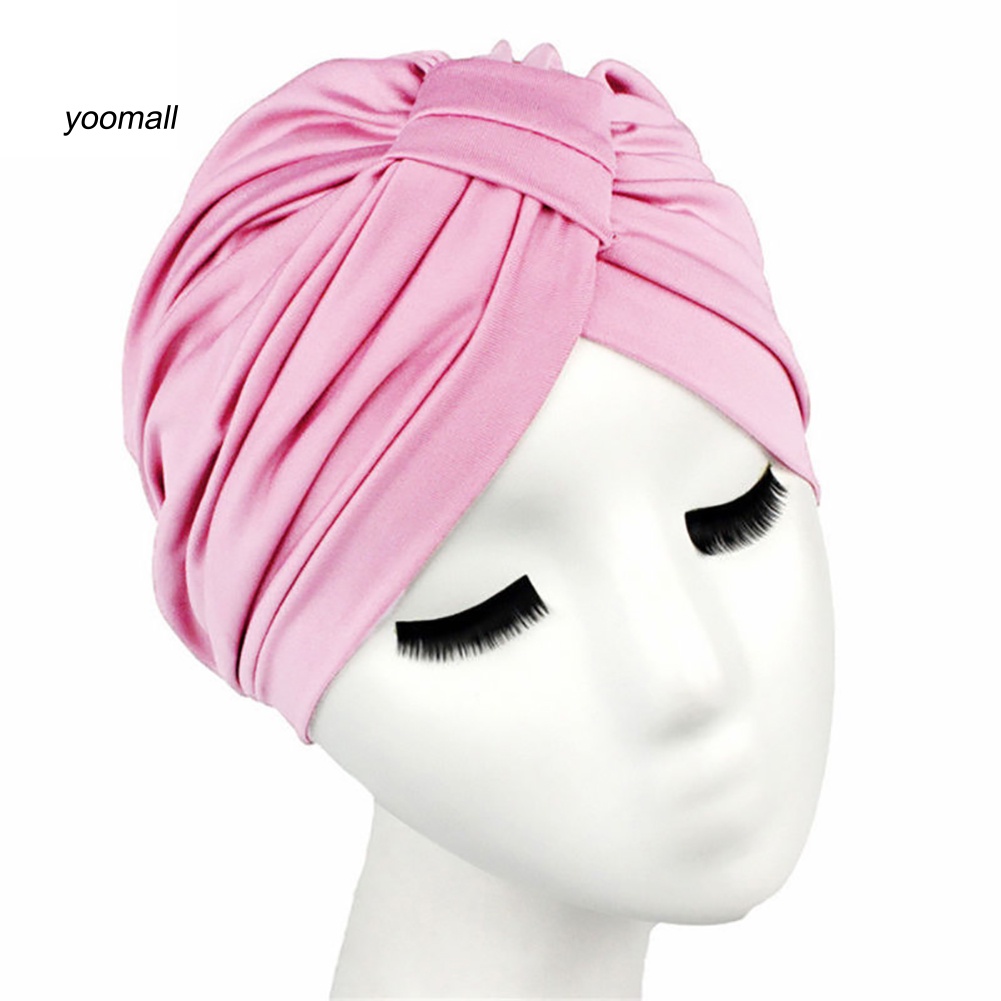 Mũ Turban Trùm Đầu Co Giãn Thời Trang Cho Nữ