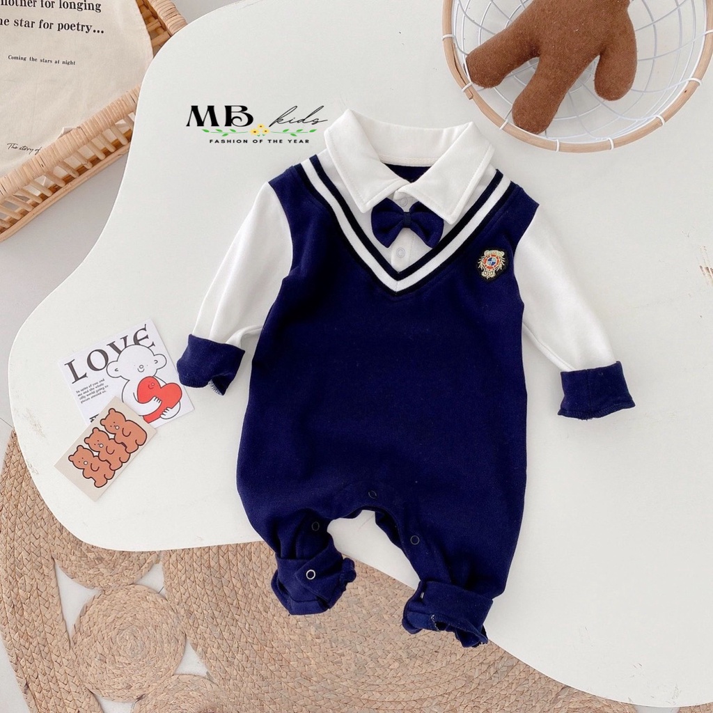 SALE BODY CÔNG TỬ BÉ TRAI DÀI TAY CAO CẤP SIZE 4-15KG
