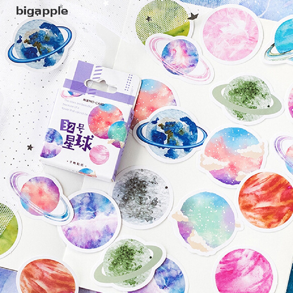 Bigapple Hộp 45 Miếng Hình Hành Tinh Đẹp Trang Trí Sổ Tay Nhật Ký DIY RDG