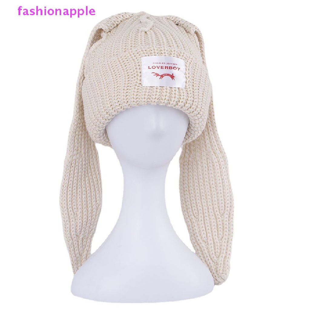 Mũ beanie Tai Thỏ Dài Giữ Ấm Cho Nam Và Nữ