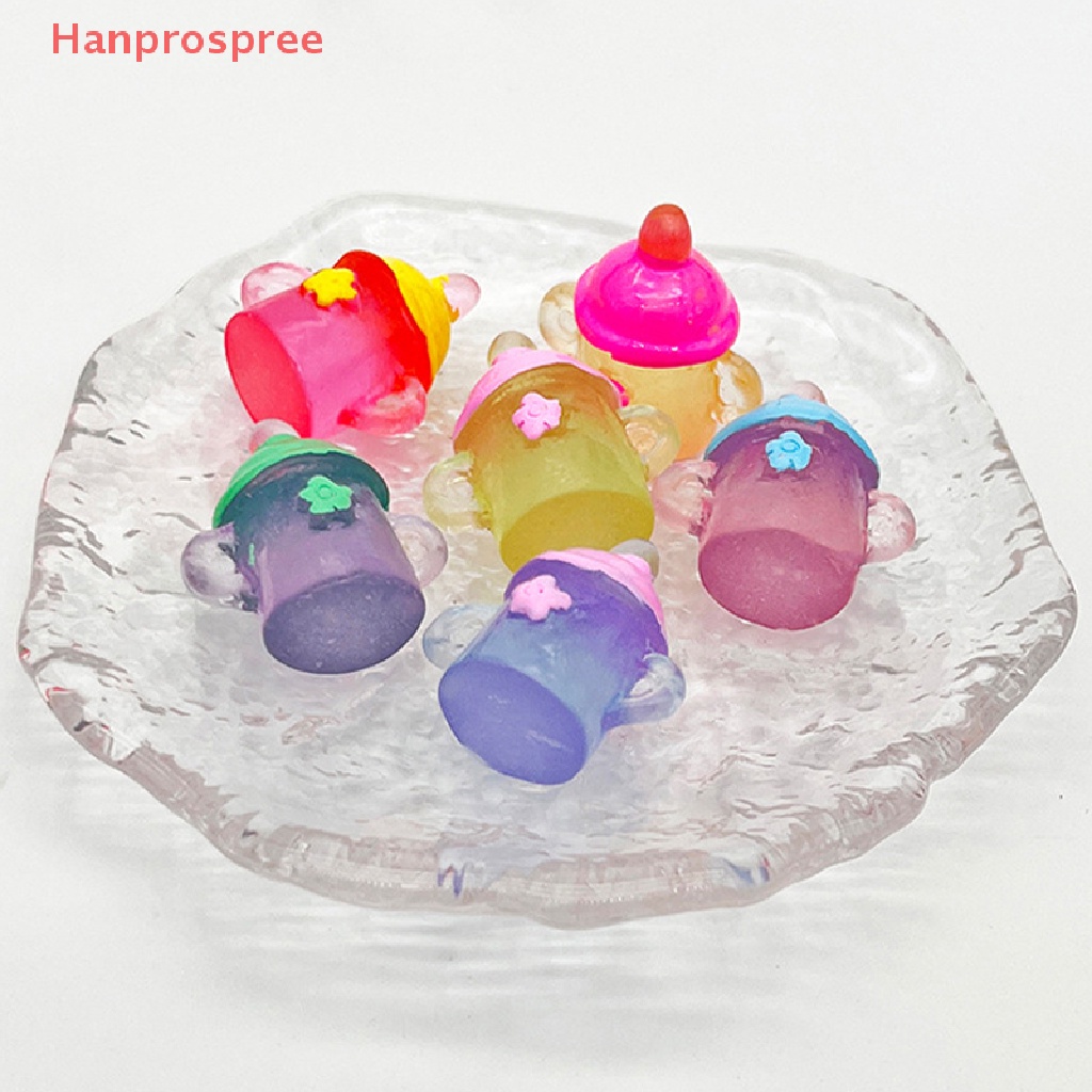 Mô Hình Bình Sữa Em Bé mini Màu Dạ Quang Trang Trí Nhà Búp Bê