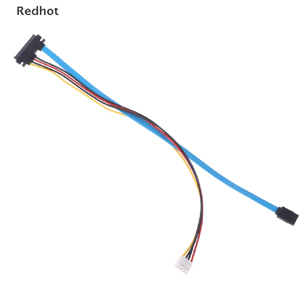 Dây Cáp Tích Hợp Nguồn Ổ Cứng 4Pin Female &amp; SATA 3.0 Male Sang SATA 22Pin (7 + 15Pin) Dài 40cm