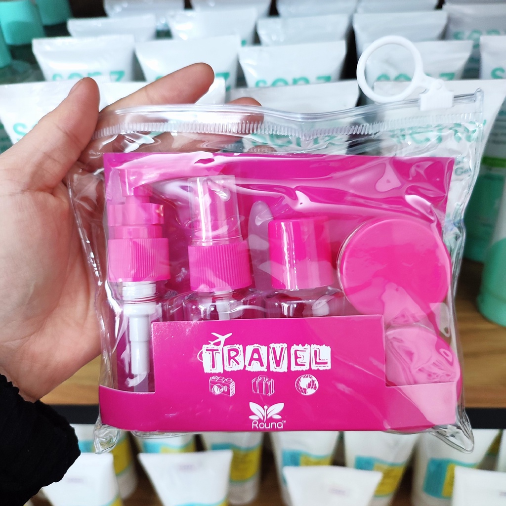 Bộ Chiết Mỹ Phẩm Travel 6 Món Tiện Dụng Khi Đi Du Lịch (Giao màu ngẫu nhiên màu nào cũng xinh)