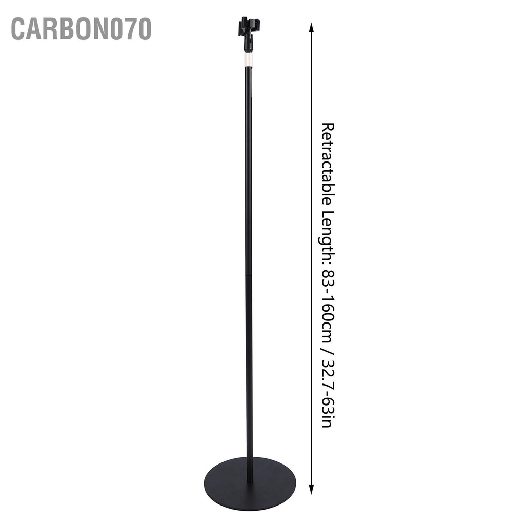 Carbon070 Chân đế micrô có thể thu vào ổn định với Đế tròn chịu lực dày cho Mic 26‑45mm