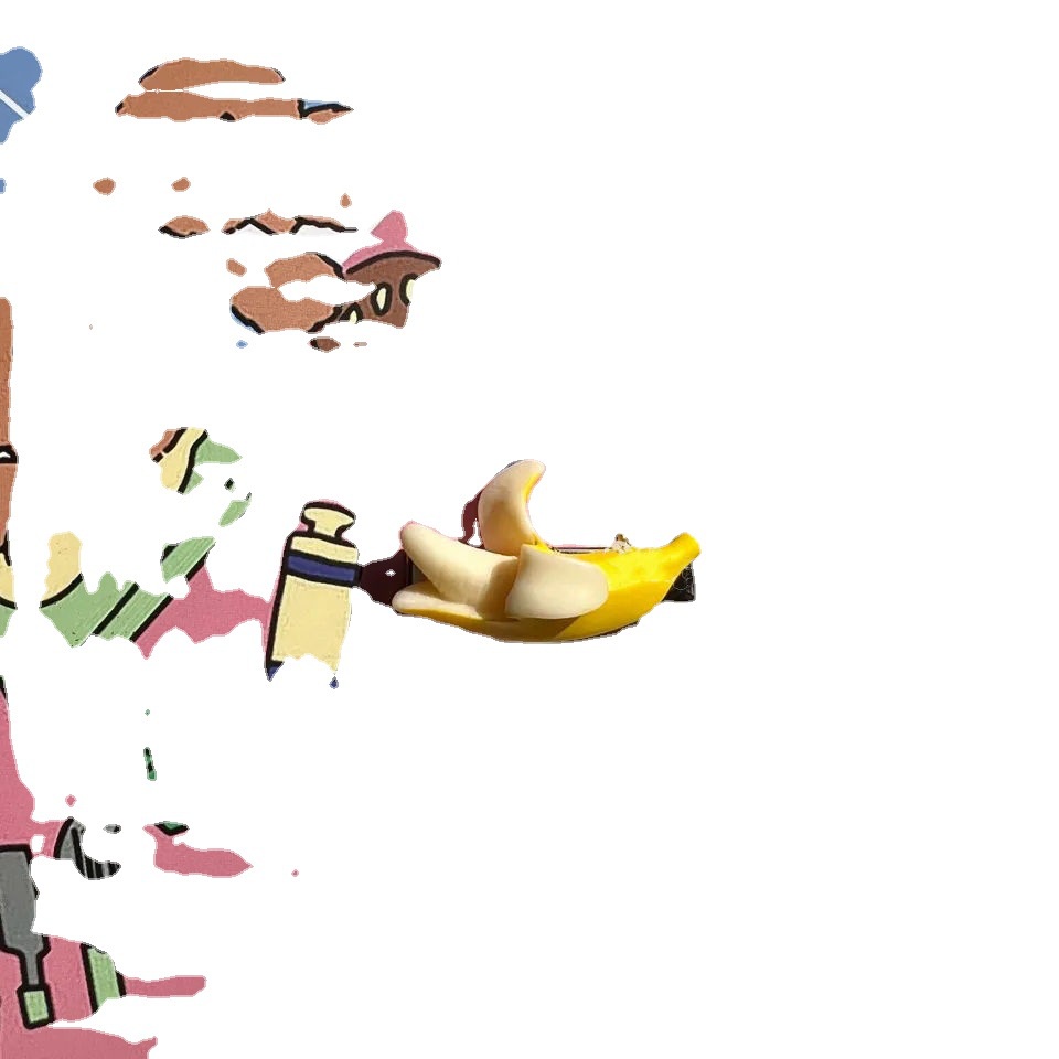 Kẹp Tóc Mái Bên Họa Tiết Trái Chuối Dễ Thương Sáng Tạo Vui Nhộn Dành Cho Bạn Gái