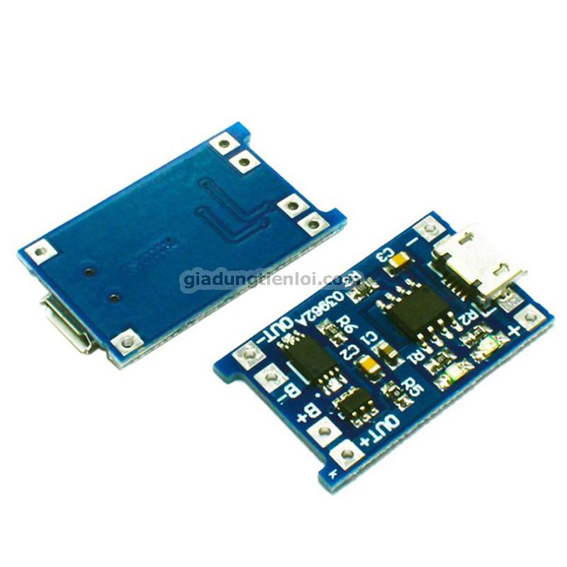 Mạch Sạc Pin Lithium - Li-ion - 18650 TP4056 in put 5V