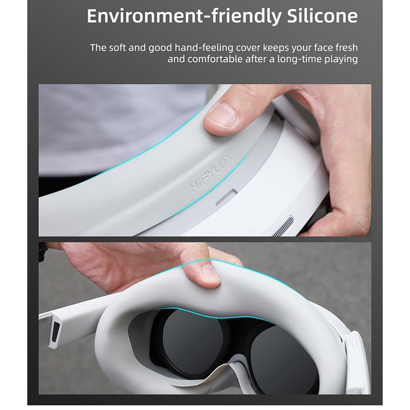 Vỏ Silicone Chống Sốc Bảo Vệ Cho Kính Thực Tế Ảo VR 4 Màu Xám