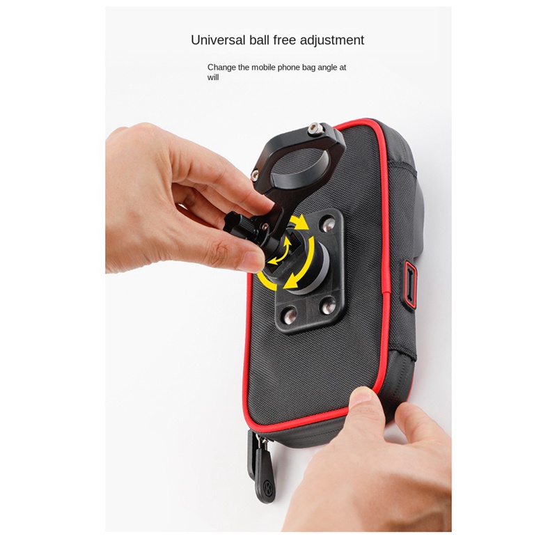 Giá Đỡ Điện Thoại Đa Năng Chống Thấm Nước Màu Đen Thông Dụng Gắn Xe Đạp /