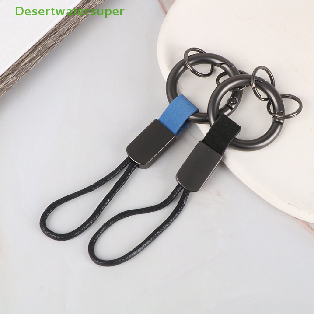 Móc Khóa Dây Da Đơn Giản Dành Cho Nam Nữ