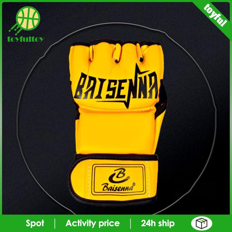 Găng Tay Hở Ngón Tập Đấm Bốc Chuyên Dụng