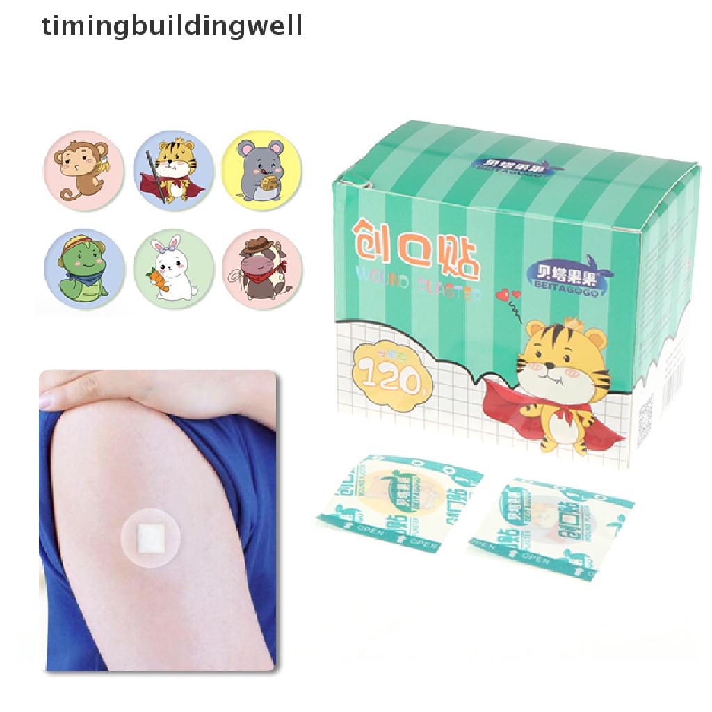 Hộp 120 Băng Cá Nhân Chống Thấm Nước Thoáng Khí Cho Bé
