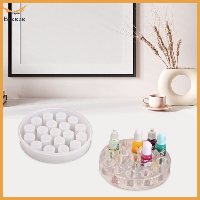 Khuôn Silicone Hình Tròn Làm Giá Đỡ Nến / Son Môi Diy