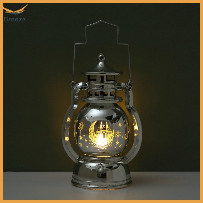 Đèn Lồng Led Di Động In Họa Tiết Eid Mubarak Trang Trí Tiệc Hồi Giáo