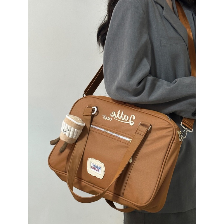 Túi Tote Đeo Vai Kích Cỡ Lớn Phong Cách Thời Trang Retro Kích Thước 27X35