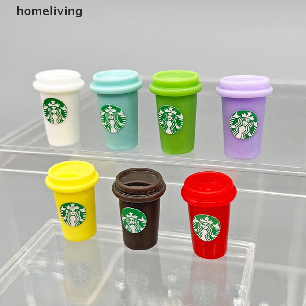 Set 5 Ly Cà Phê Mini Trang Trí Nhà Búp Bê